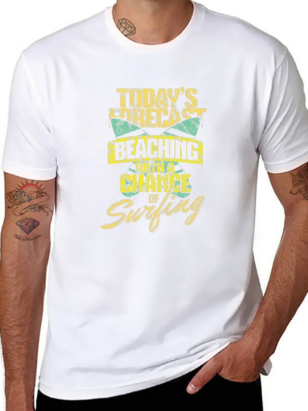 Beaching and Surfing Graphic T-Shirt product image 7