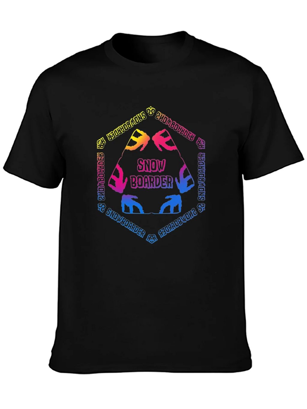 Snowboarder Graphic T-Shirt - Colorful Design product image 3