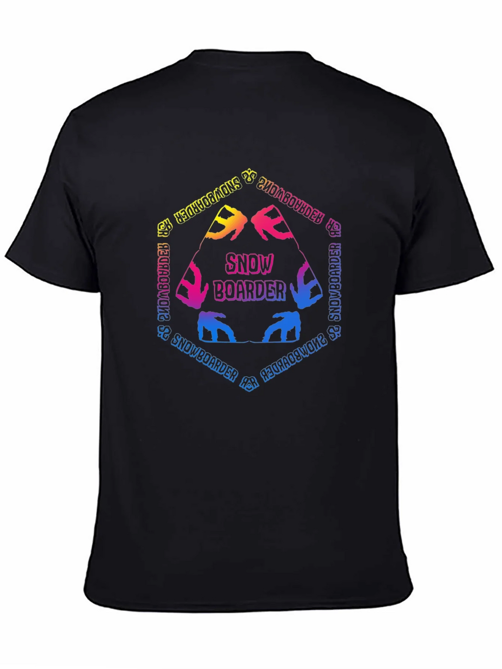 Snowboarder Graphic T-Shirt - Colorful Design product image 4