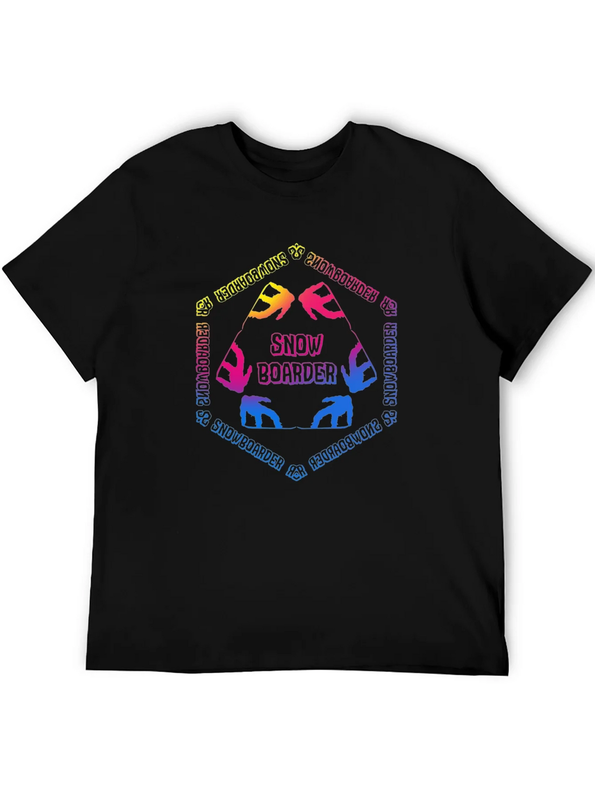 Snowboarder Graphic T-Shirt - Colorful Design product image 5