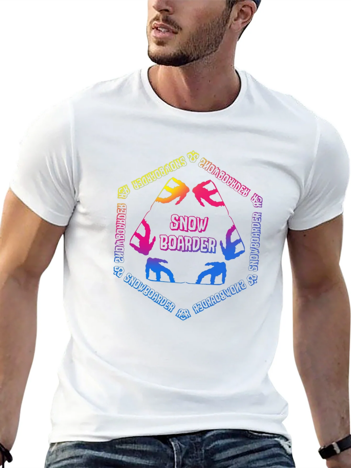 Snowboarder Graphic T-Shirt - Colorful Design product image 12
