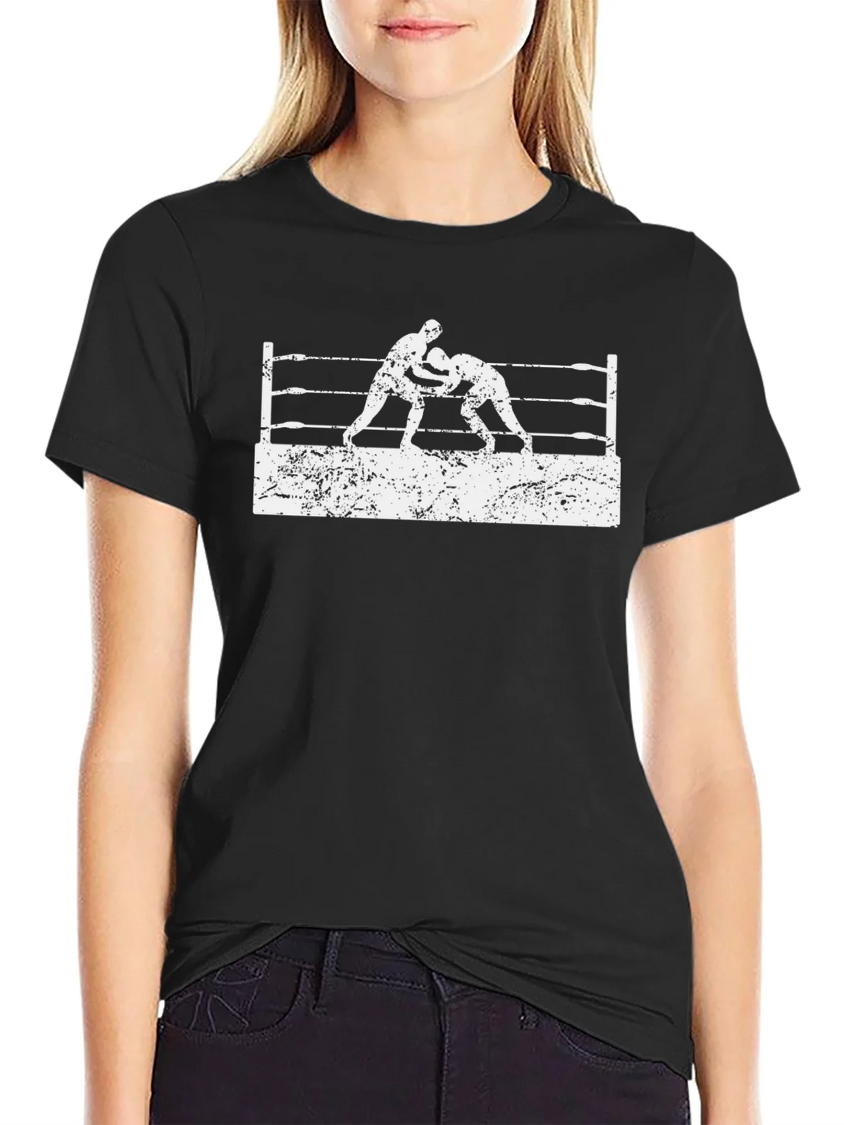 Wrestling Match Graphic Tee - Vintage Style product image 2