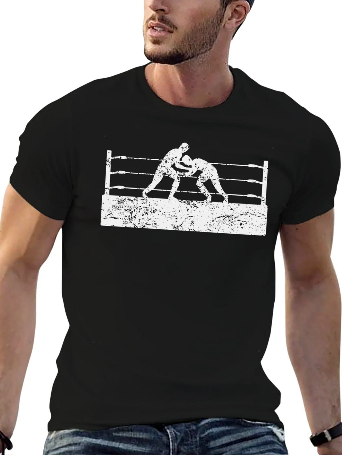 Wrestling Match Graphic Tee - Vintage Style product image 6