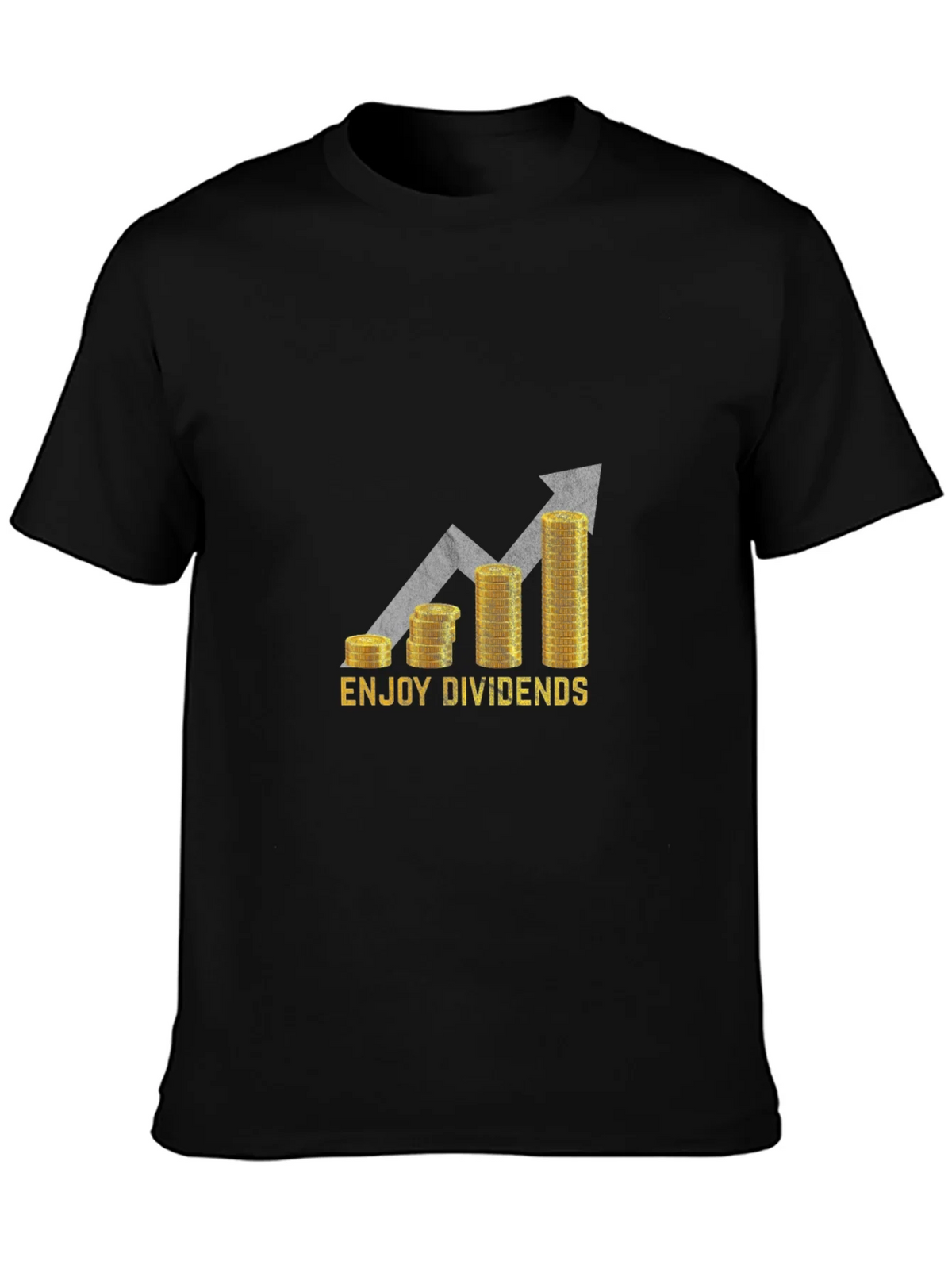 Enjoy Dividends Black Graphic Tee product image 3