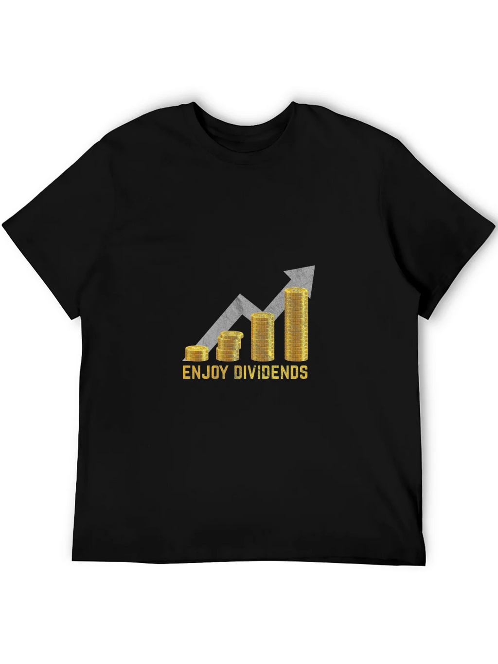 Enjoy Dividends Black Graphic Tee product image 5