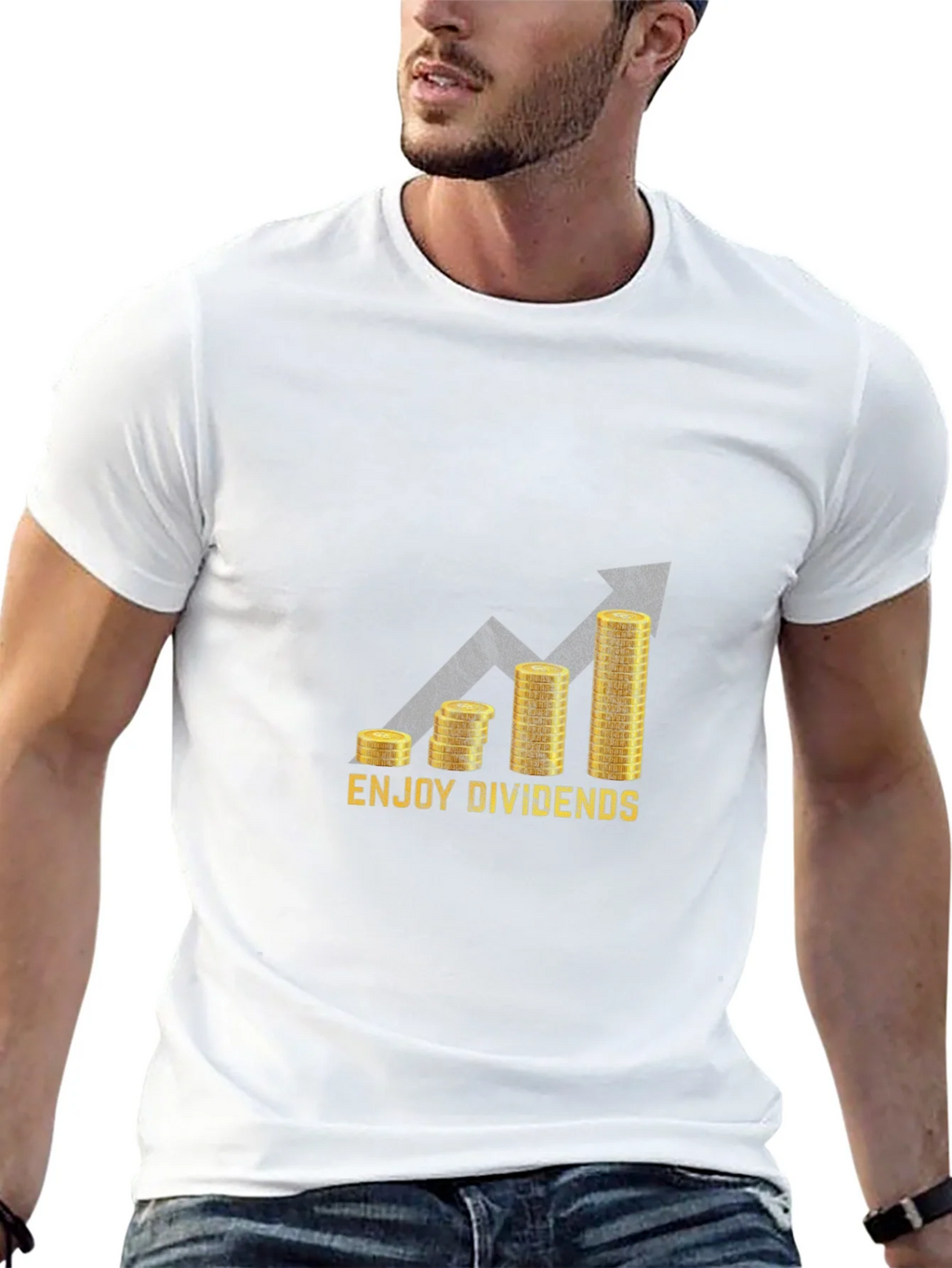 Enjoy Dividends Black Graphic Tee product image 12