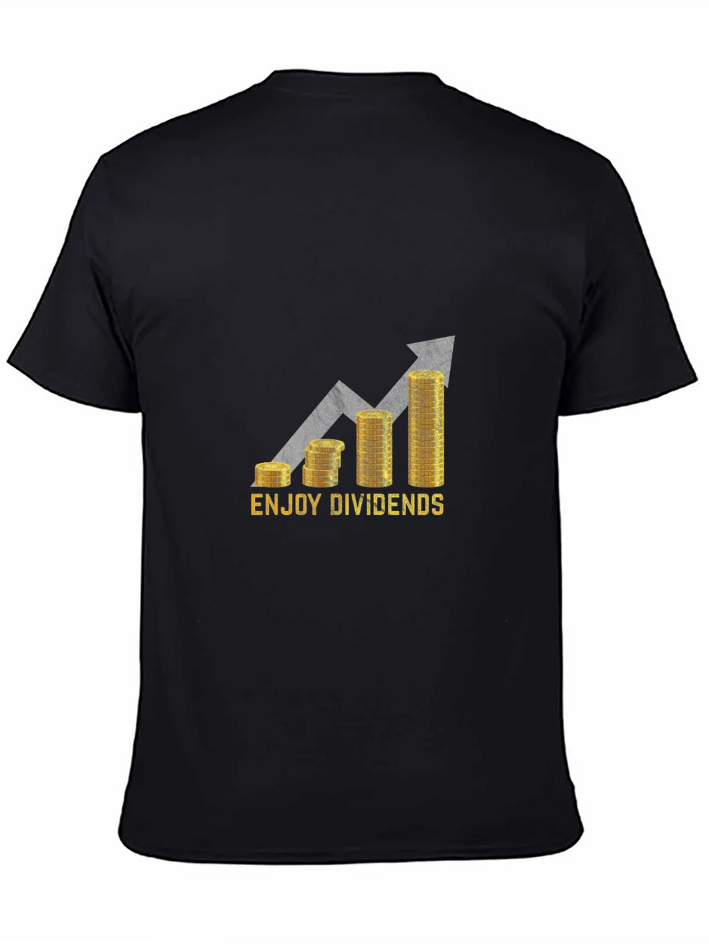 Enjoy Dividends Black Graphic Tee product image 4