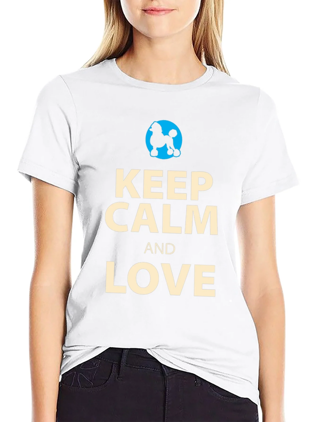 Keep Calm and Love Poodles T-Shirt product image 3