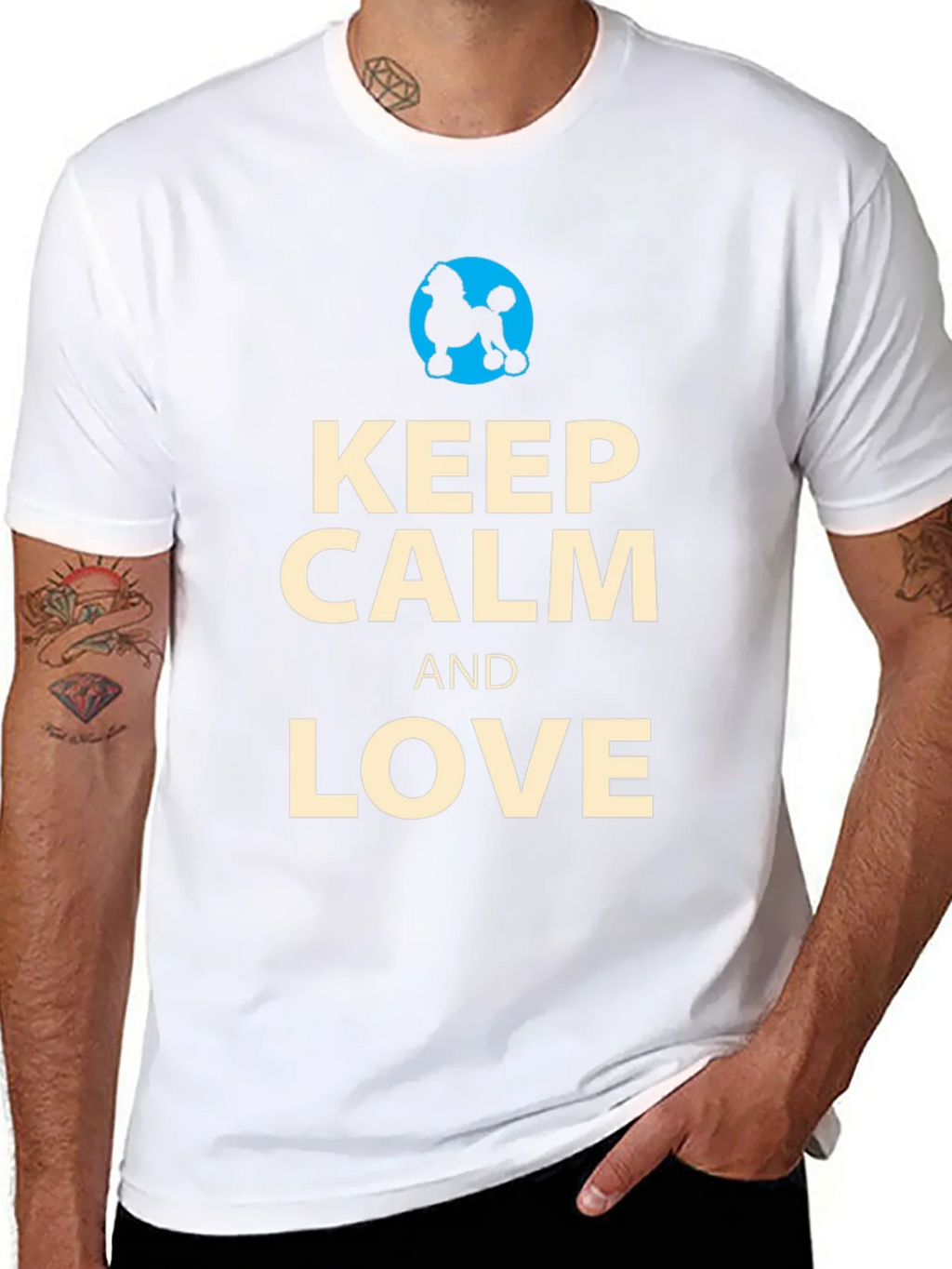 Keep Calm and Love Poodles T-Shirt product image 2
