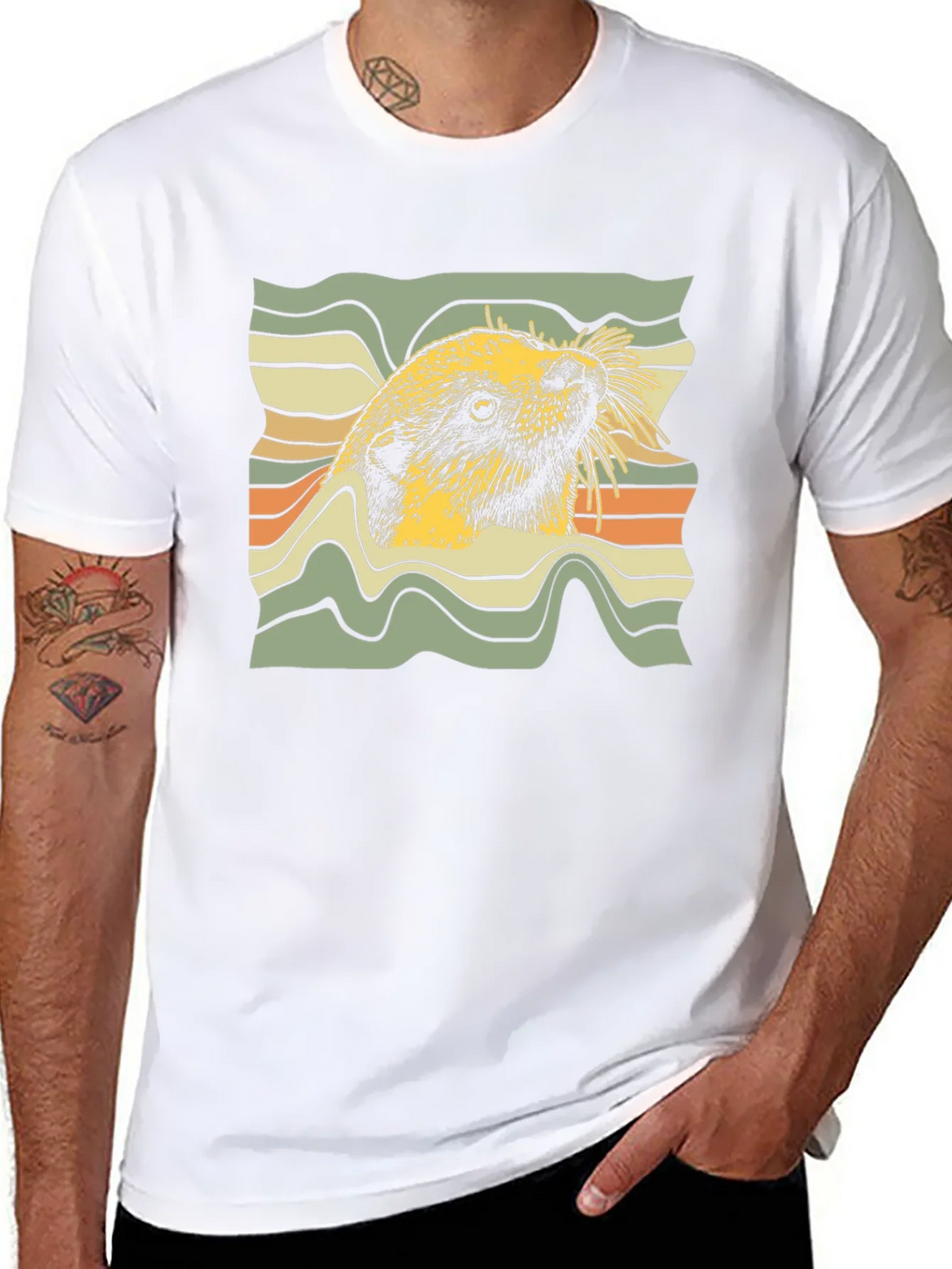 Retro Otter Graphic Tee product image 6