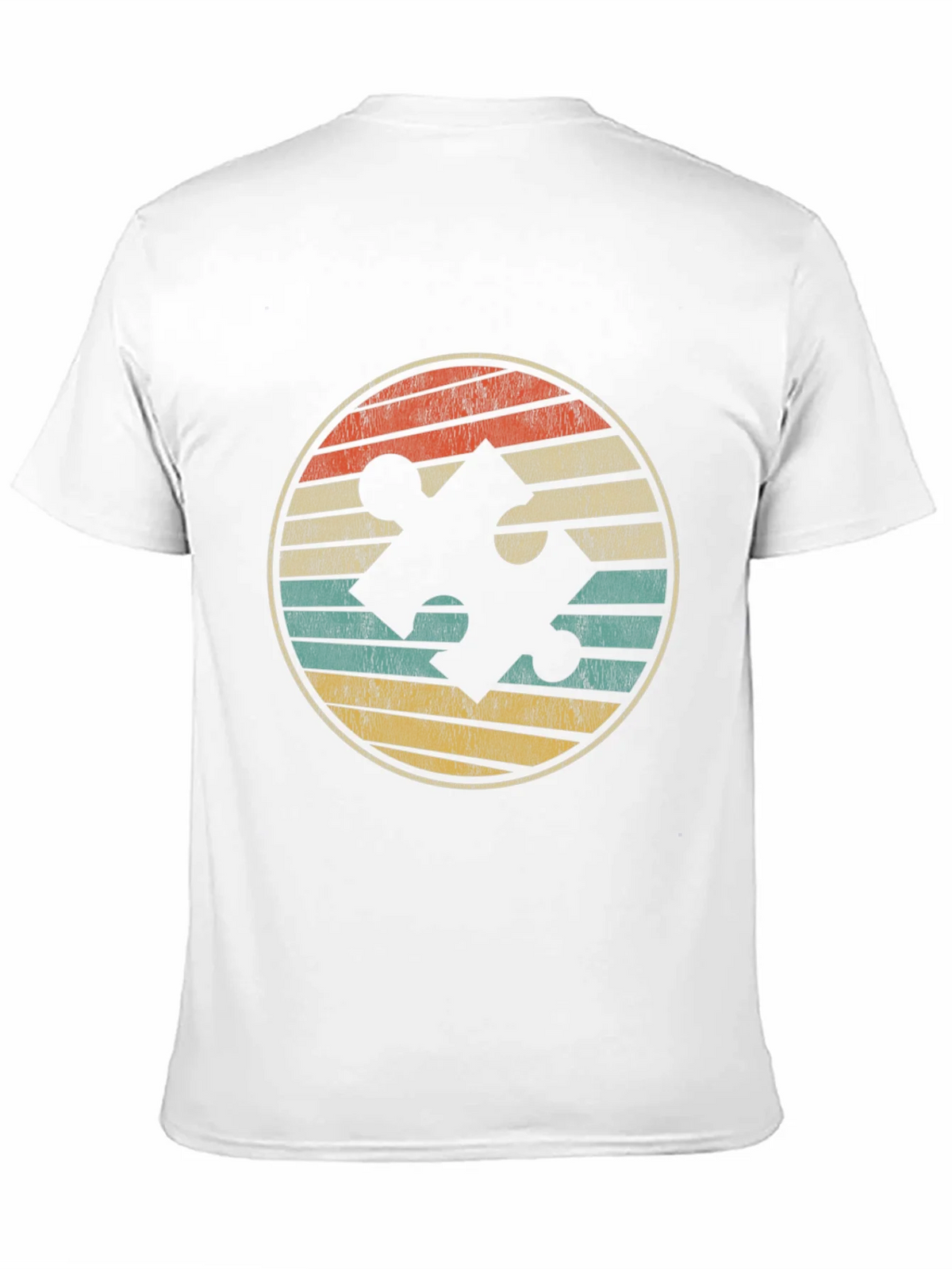 Retro Puzzle Piece Graphic Tee - Black product image 10