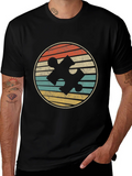 Retro Puzzle Piece Graphic Tee - Black product image 1