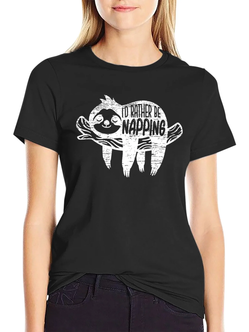 Id Rather Be Napping Sloth Graphic T-Shirt product image 2