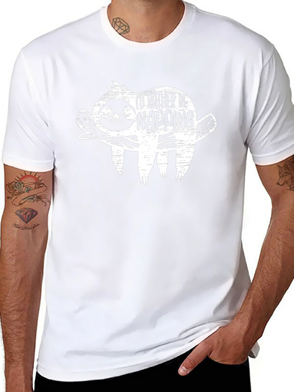 Id Rather Be Napping Sloth Graphic T-Shirt product image 7