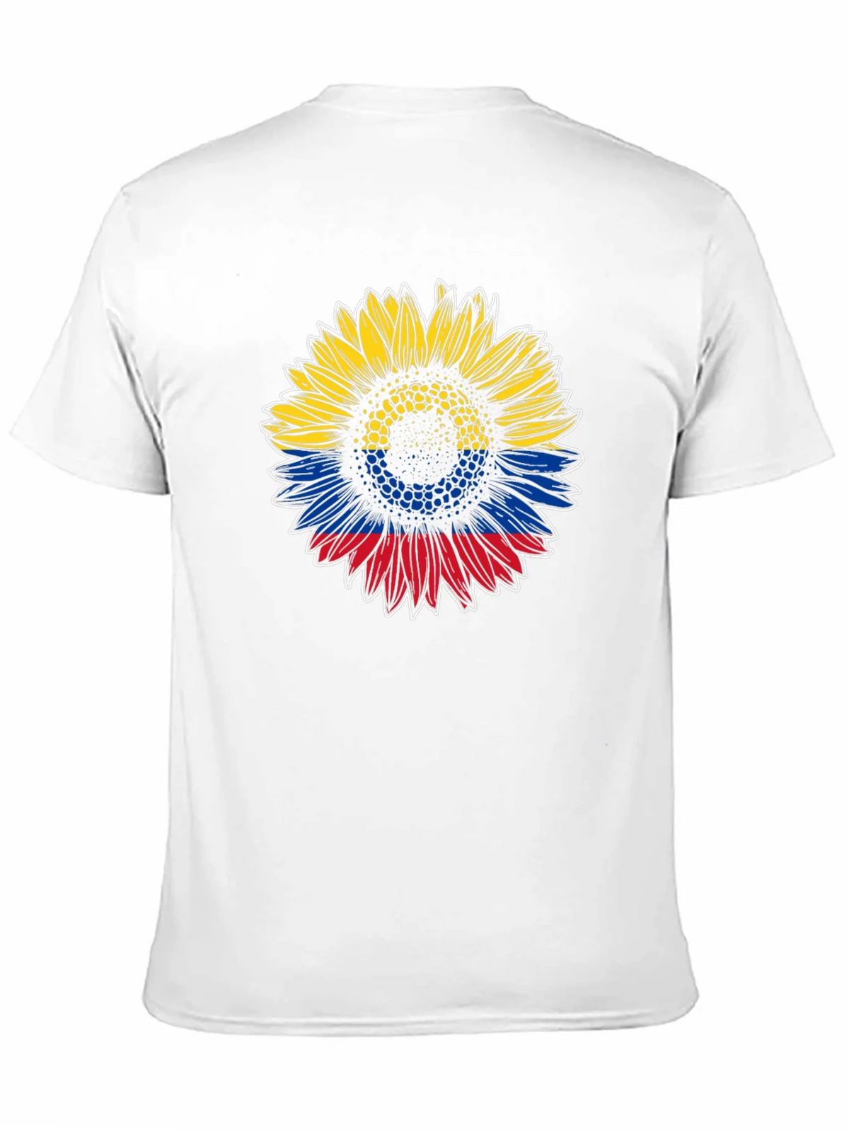 Colombian Flag Sunflower Graphic Tee product image 10