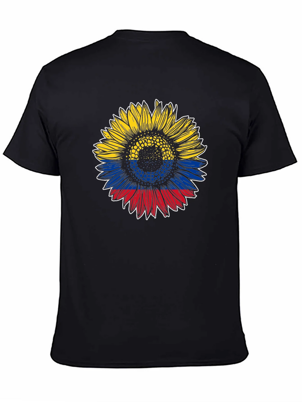 Colombian Flag Sunflower Graphic Tee product image 4