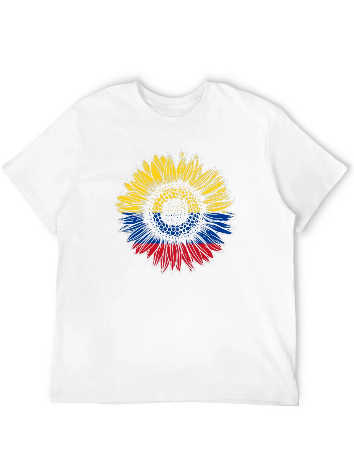 Colombian Flag Sunflower Graphic Tee product image 11