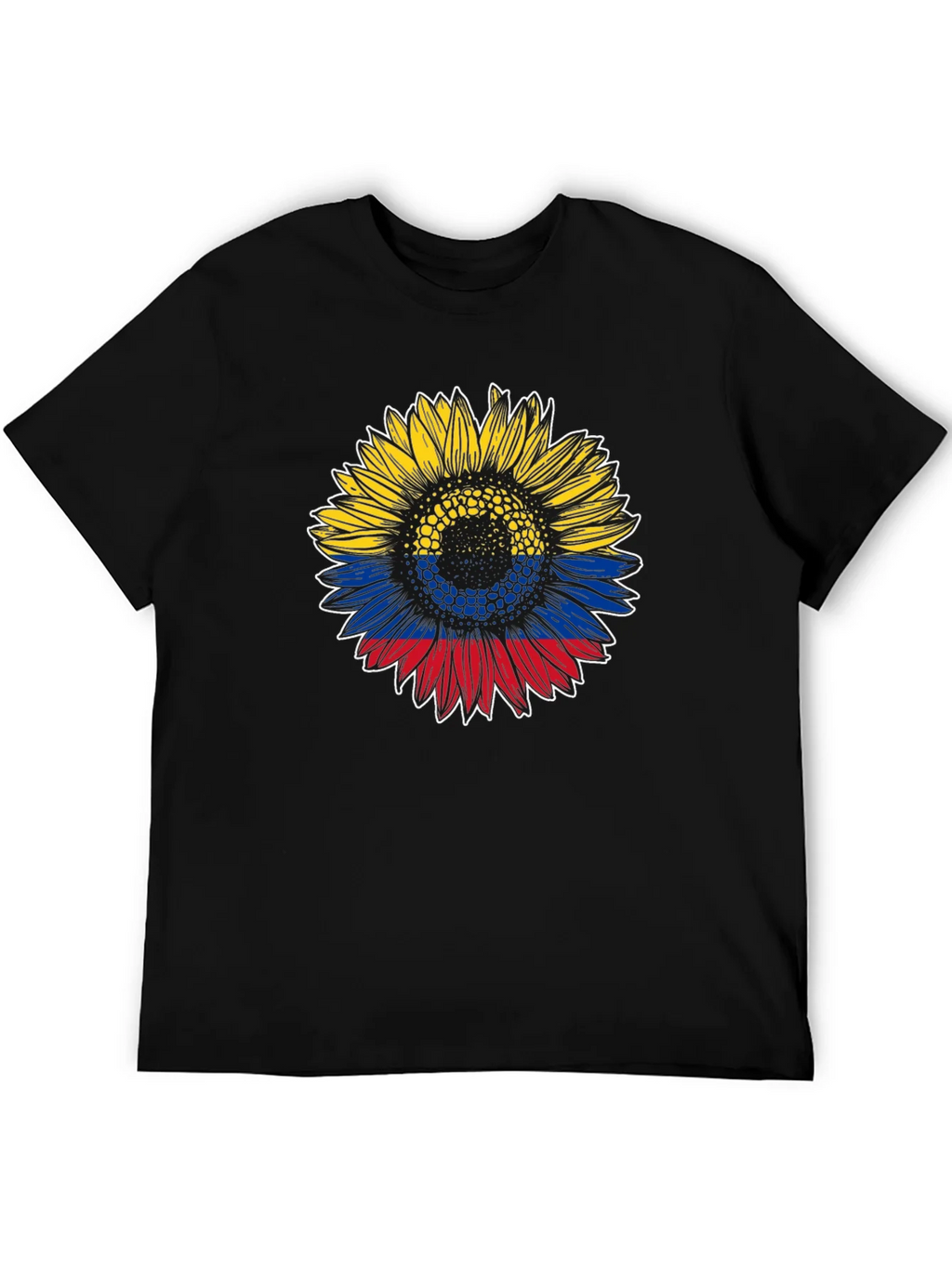 Colombian Flag Sunflower Graphic Tee product image 5