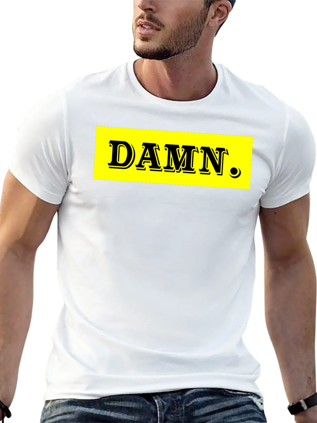 DAMN. Graphic Tee - Black Cotton Blend product image 11