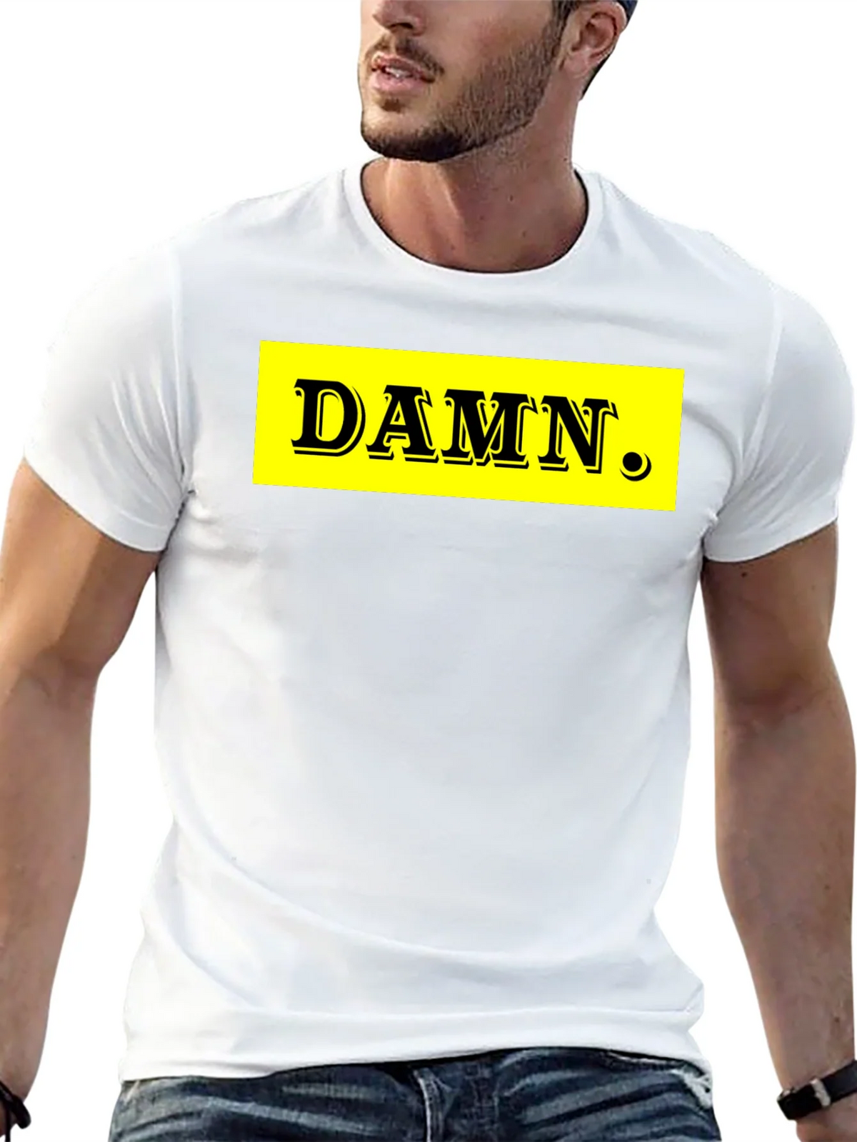 DAMN. Graphic Tee - Black Cotton Blend product image 11