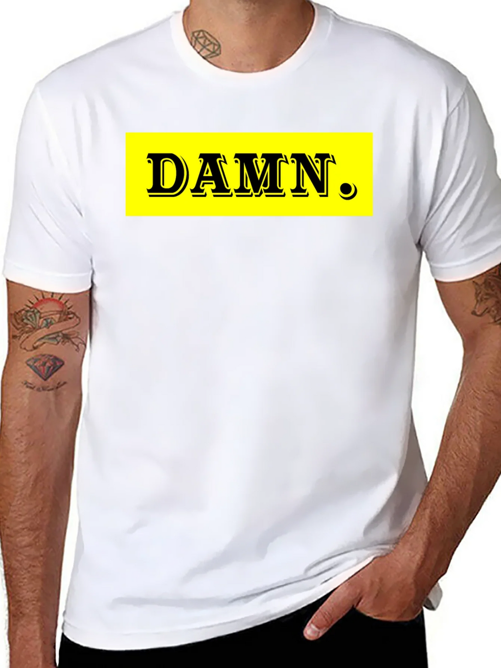DAMN. Graphic Tee - Black Cotton Blend product image 7