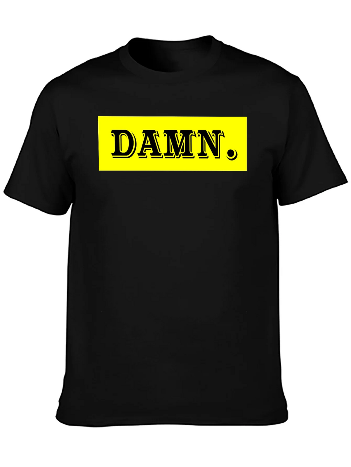 DAMN. Graphic Tee - Black Cotton Blend product image 3