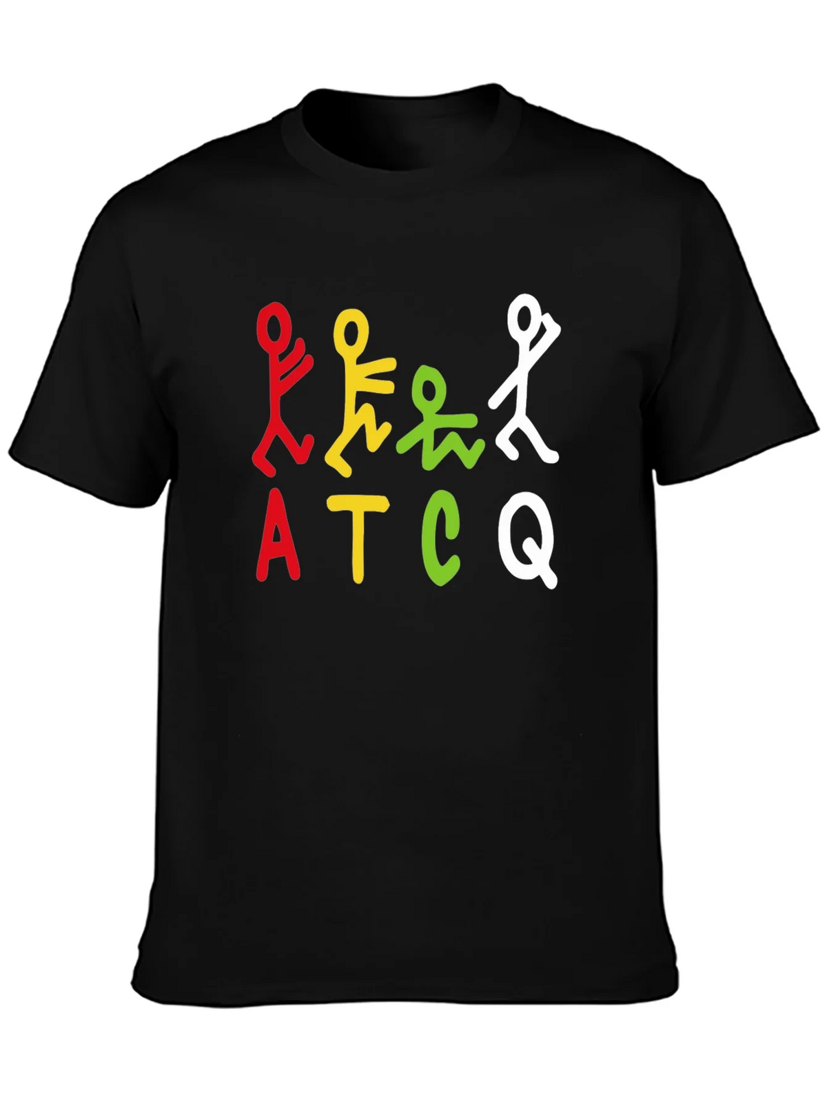 ATCQ Colorful Graphic T-Shirt - Black product image 3