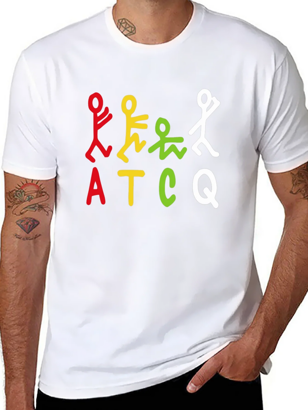 ATCQ Colorful Graphic T-Shirt - Black product image 7