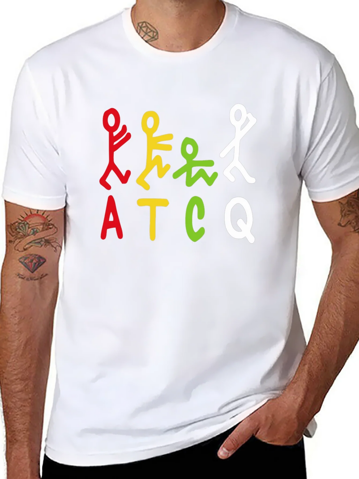 ATCQ Colorful Graphic T-Shirt - Black product image 7