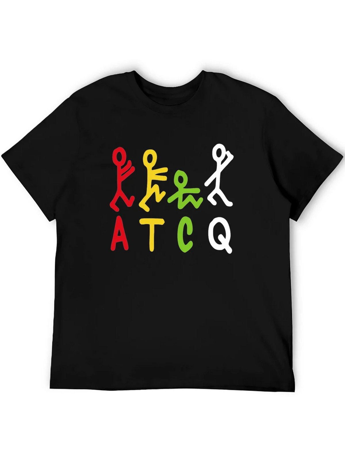 ATCQ Colorful Graphic T-Shirt - Black product image 5