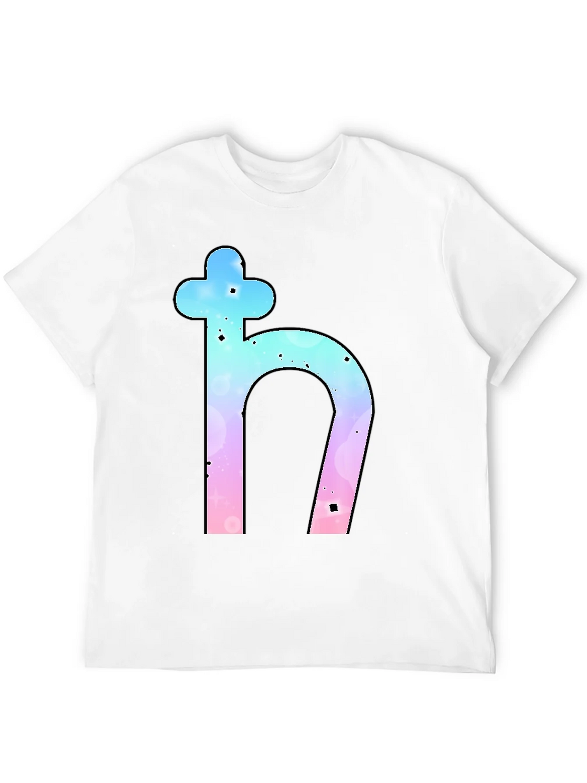 Saturn Symbol Graphic Tee - Trendy Black T-Shirt product image 10