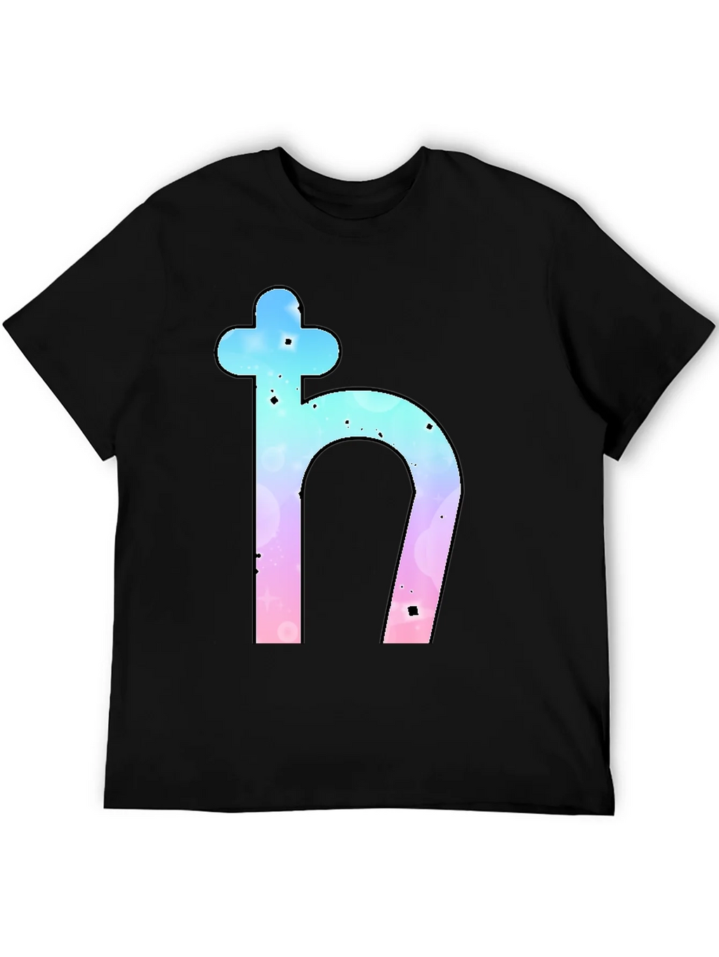 Saturn Symbol Graphic Tee - Trendy Black T-Shirt product image 5