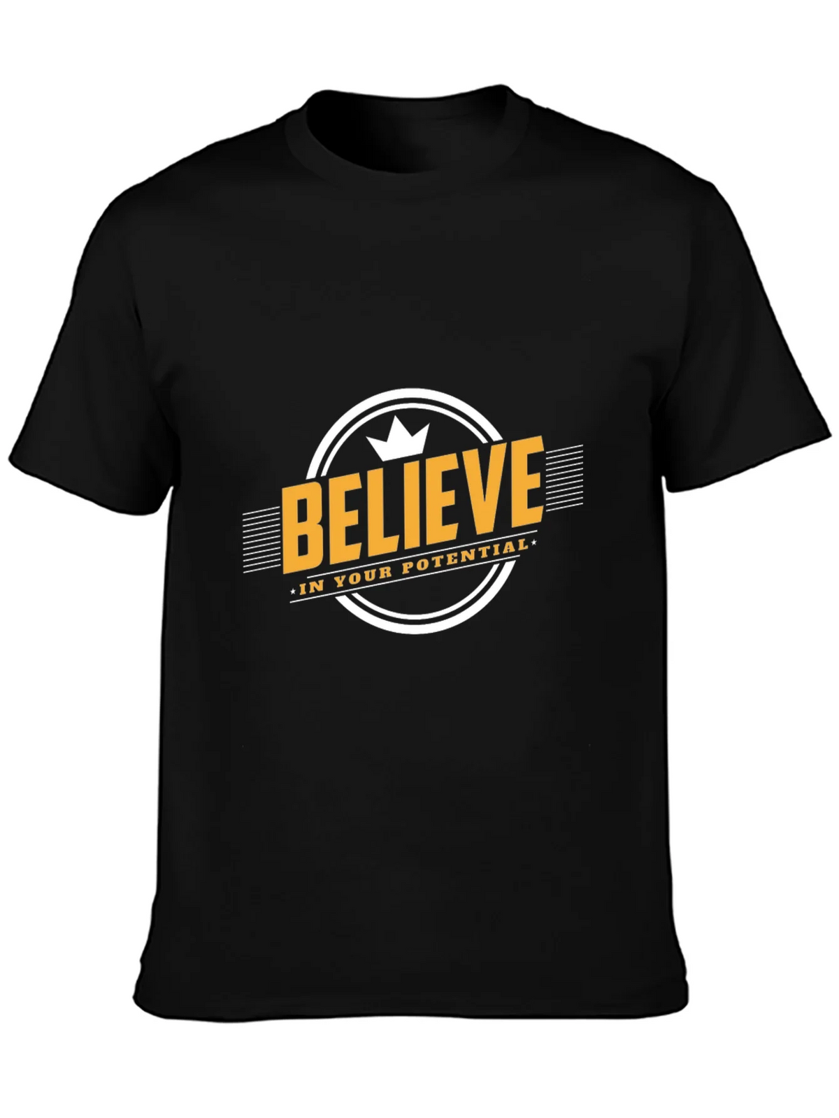 Believe in Your Potential Black T-Shirt product image 3