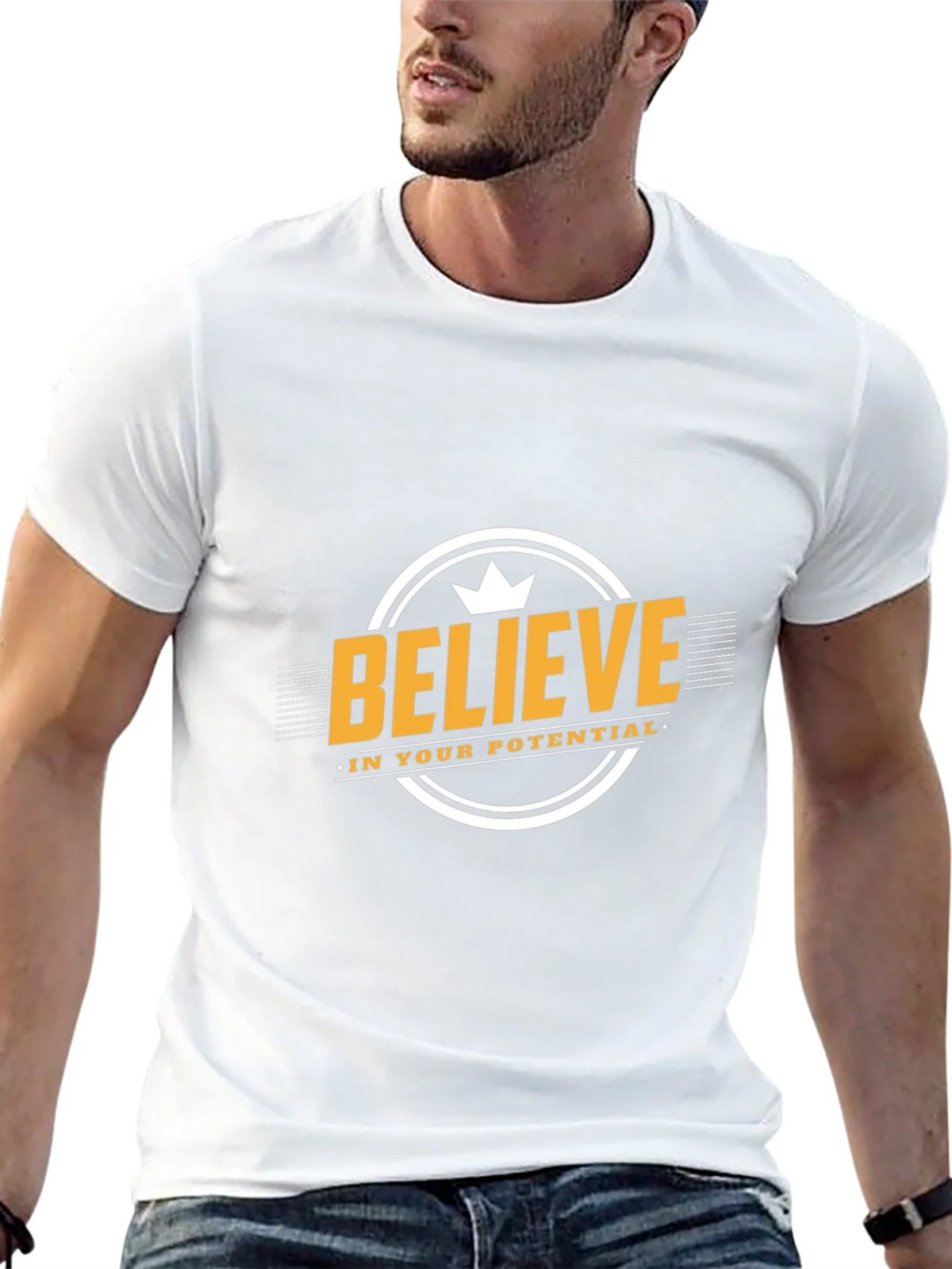 Believe in Your Potential Black T-Shirt product image 12