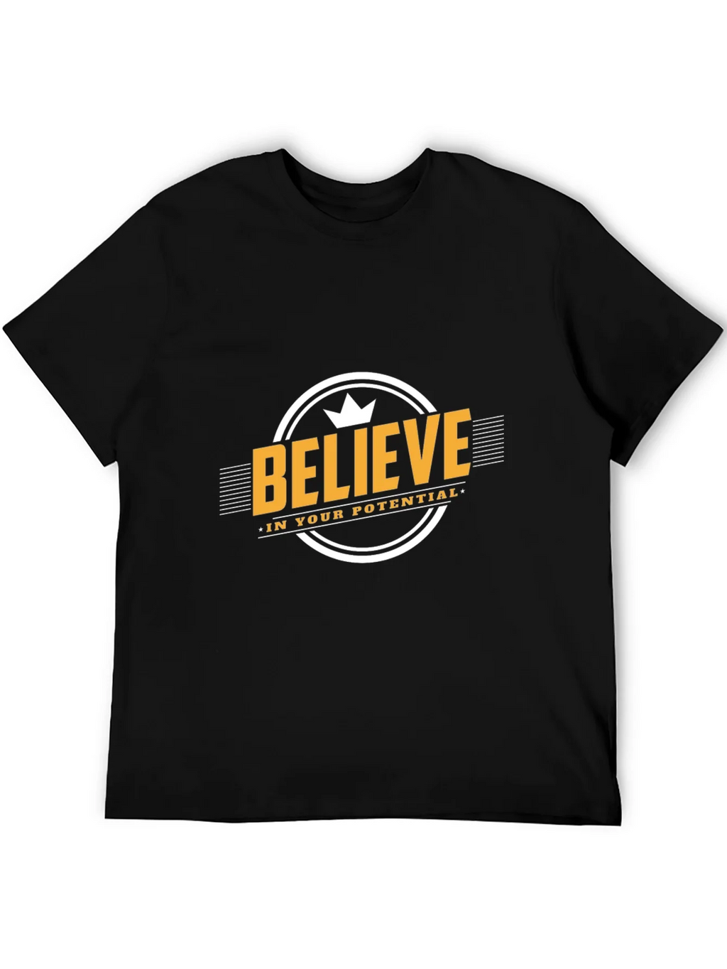 Believe in Your Potential Black T-Shirt product image 5