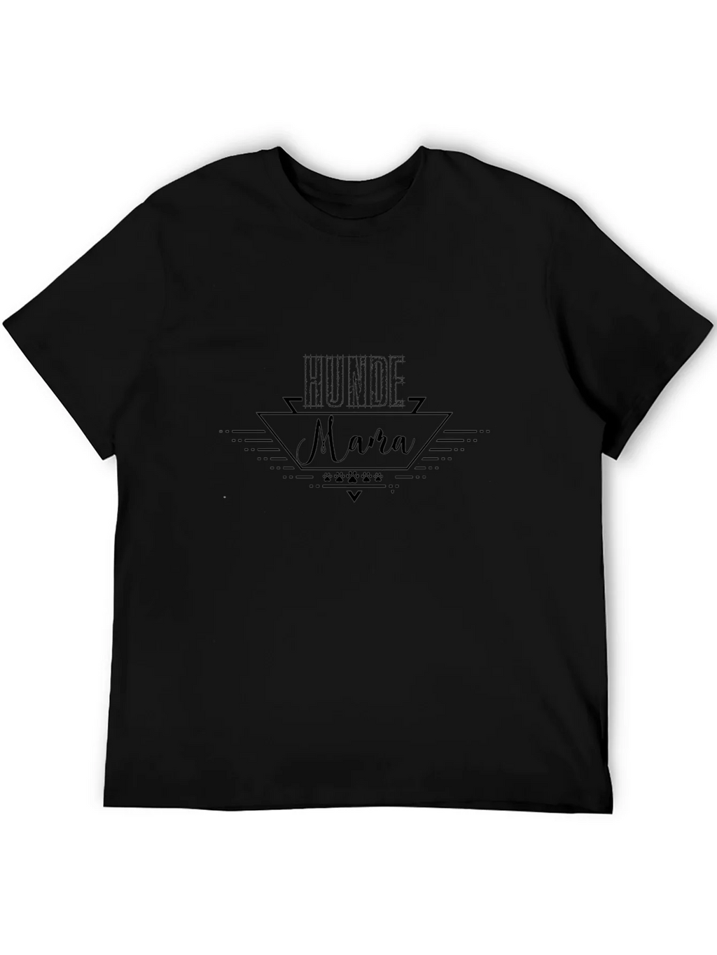 Hunde Mama Graphic Tee - Black Cotton T-Shirt product image 5