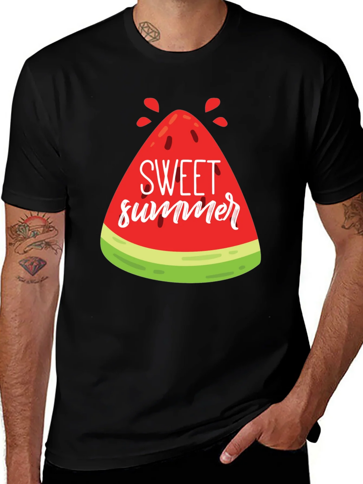 Sweet Summer Watermelon Graphic Tee product image 1