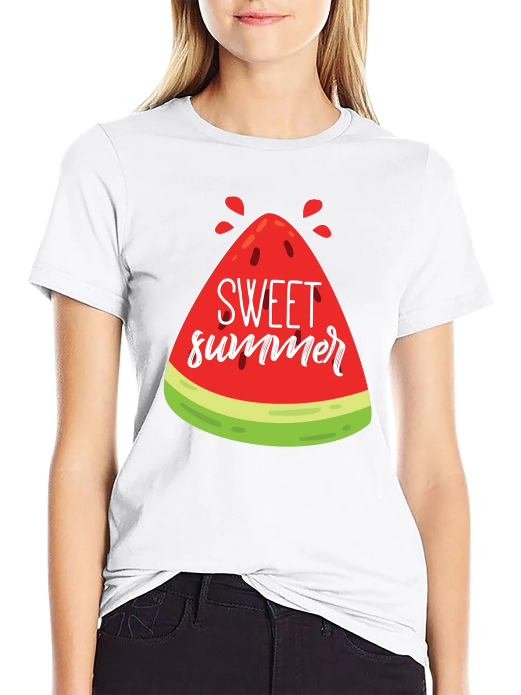 Sweet Summer Watermelon Graphic Tee product image 8