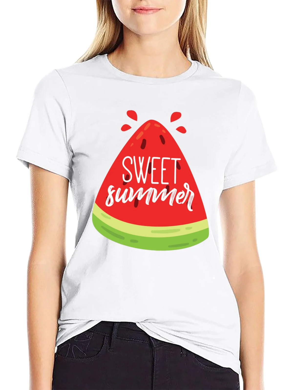 Sweet Summer Watermelon Graphic Tee product image 8