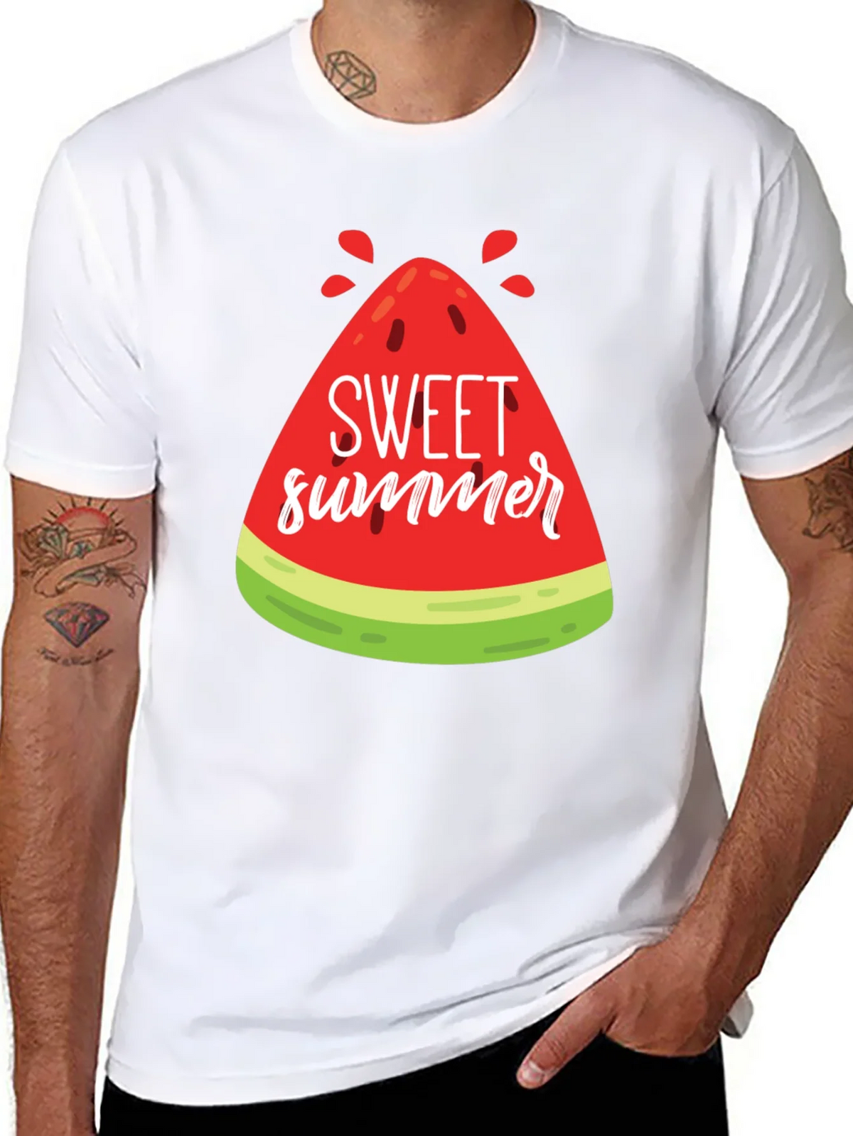 Sweet Summer Watermelon Graphic Tee product image 7