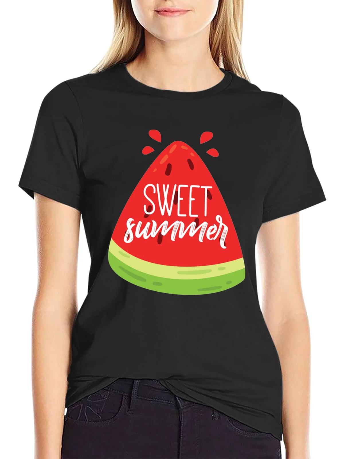 Sweet Summer Watermelon Graphic Tee product image 2