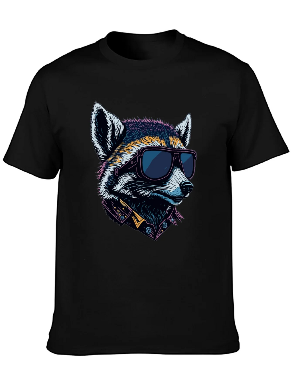 Cool Raccoon Graphic Tee - Black product image 3