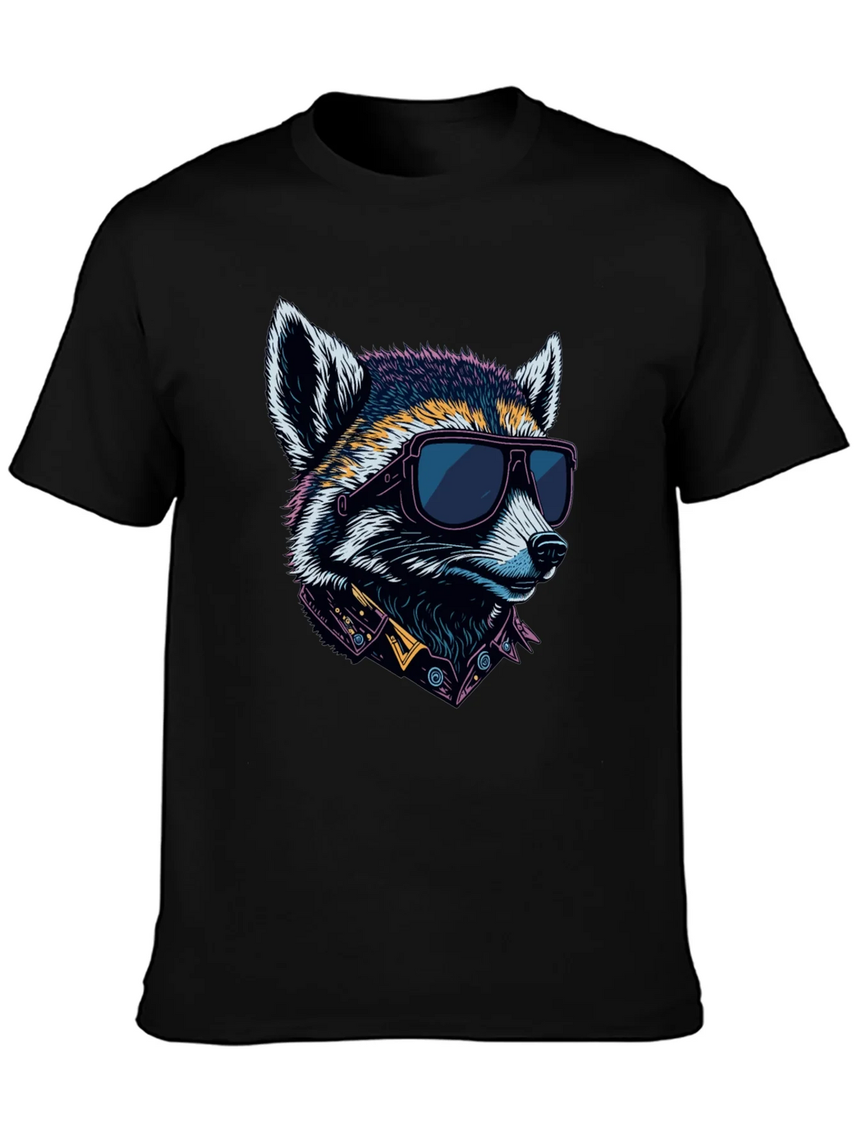 Cool Raccoon Graphic Tee - Black product image 3