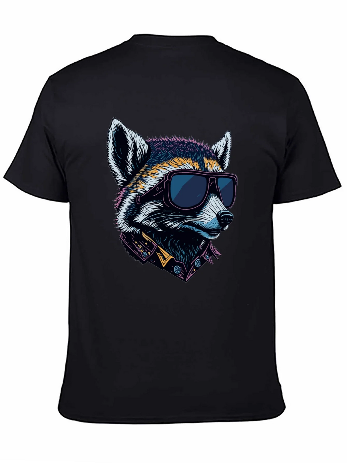 Cool Raccoon Graphic Tee - Black product image 4