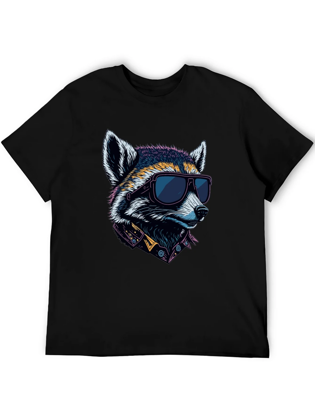 Cool Raccoon Graphic Tee - Black product image 5
