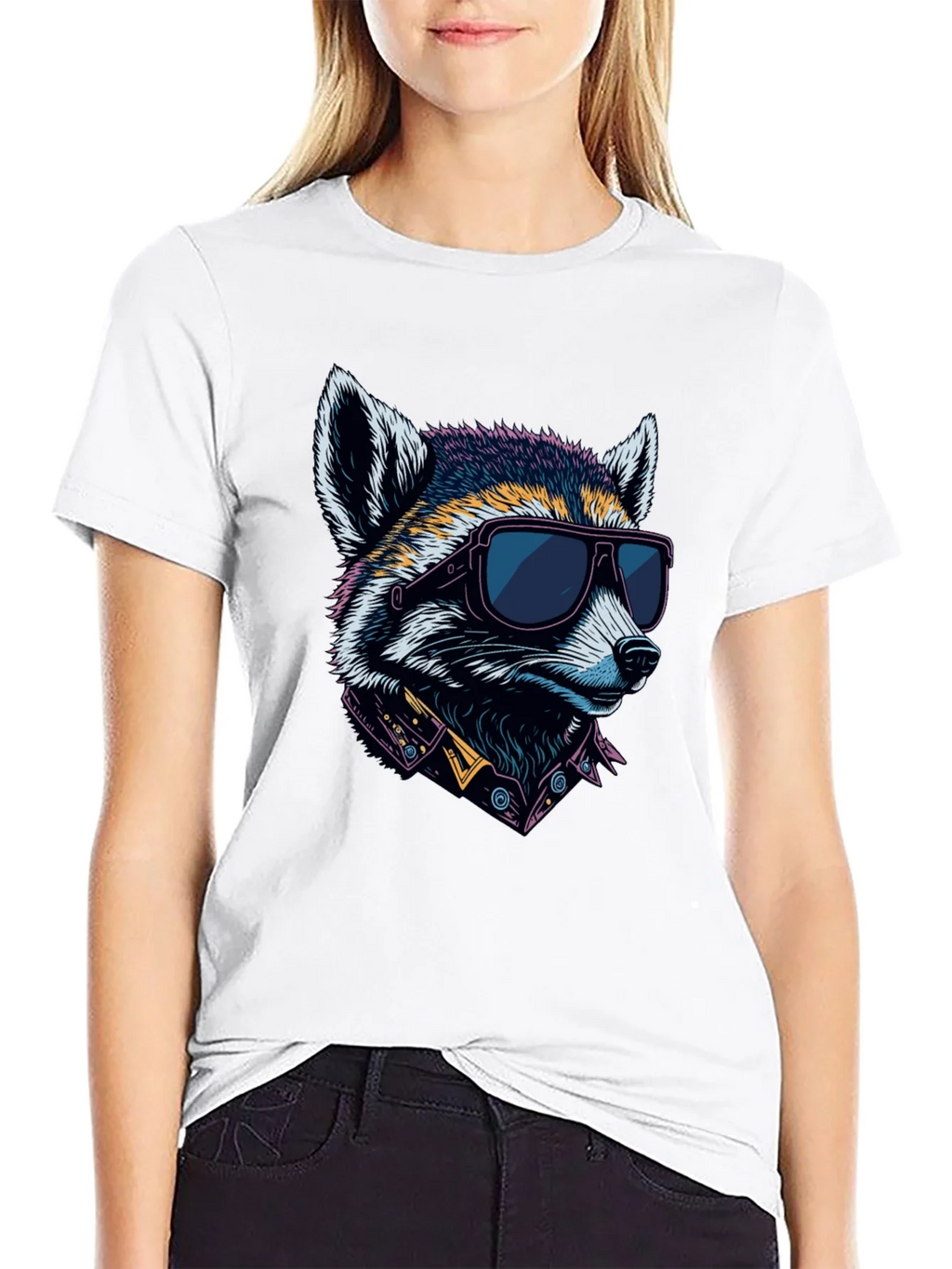 Cool Raccoon Graphic Tee - Black product image 8