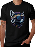 Cool Raccoon Graphic Tee - Black product image 1