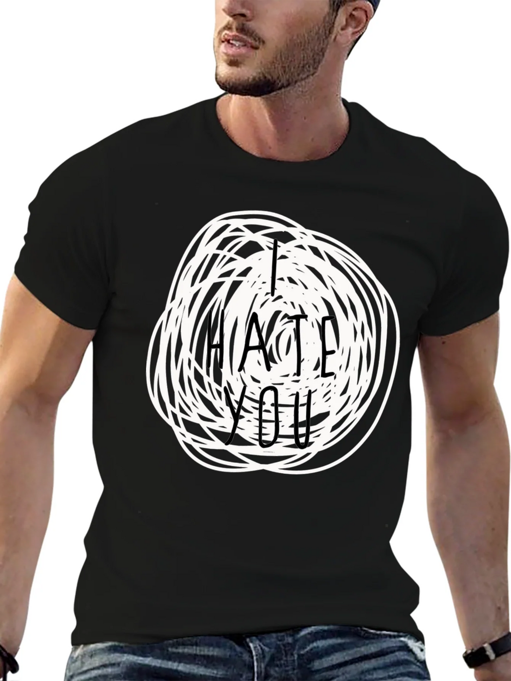 I Hate You Graphic Tee - Funny Sarcastic T-Shirt product image 6