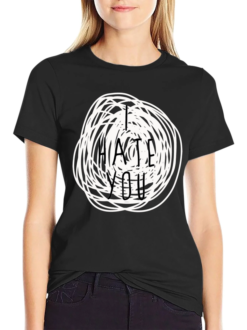 I Hate You Graphic Tee - Funny Sarcastic T-Shirt product image 2