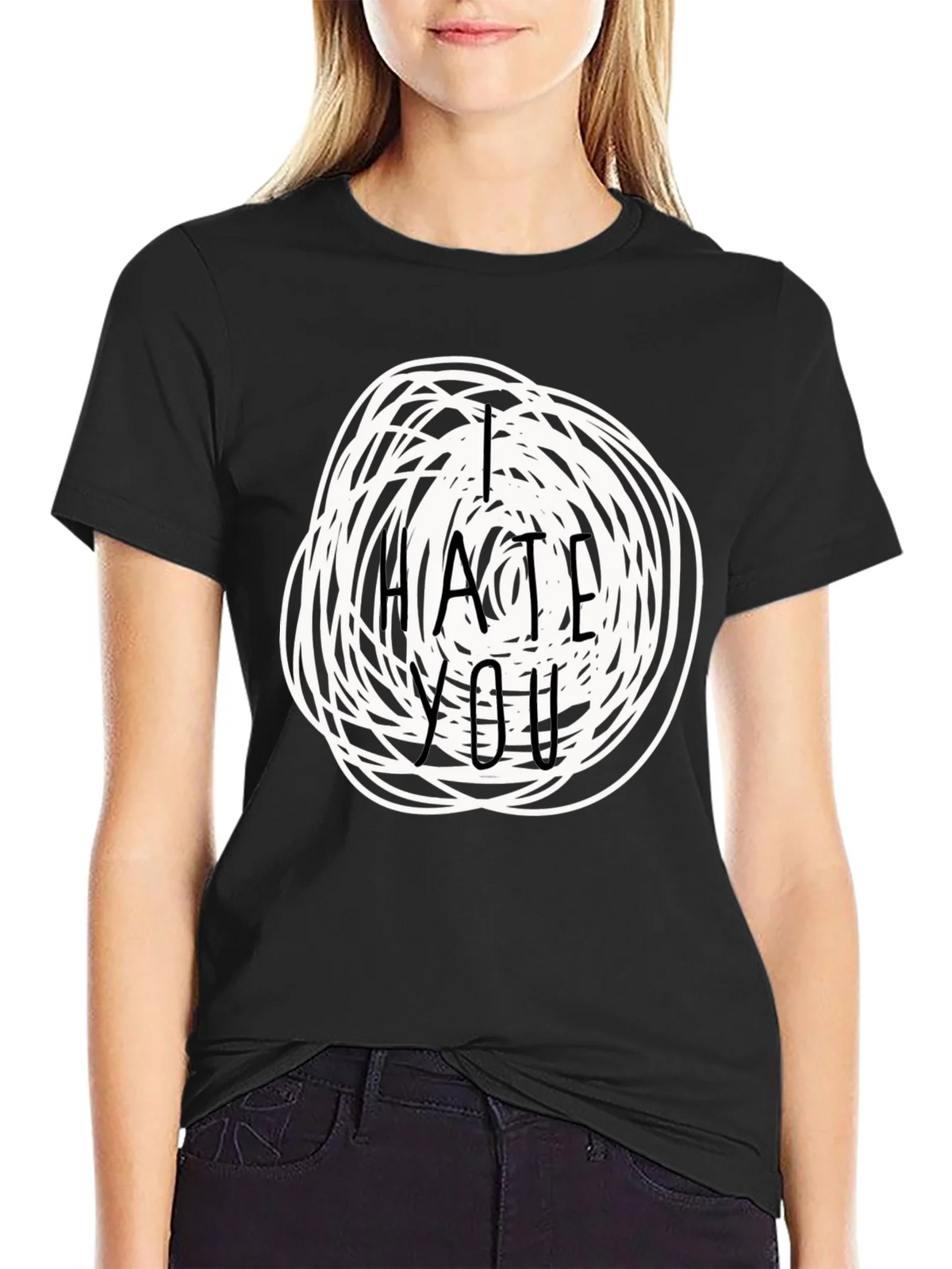 I Hate You Graphic Tee - Funny Sarcastic T-Shirt product image 2
